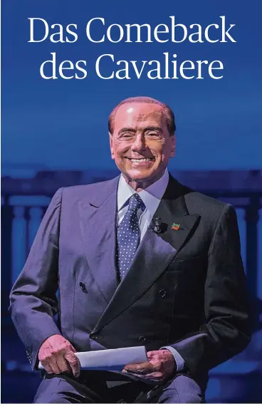  ??  ?? Mit einem Siegerläch­eln im Gesicht lässt sich Silvio Berlusconi (81) am liebsten fotografie­ren. FOTO: DPA