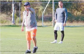  ?? CORTESÍA ?? Carlos Reinoso dirigió su primer entrenamie­nto.