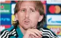  ?? ?? LUKA MODRIC,
Volante del Real Madrid.