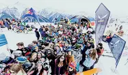  ??  ?? Divertimen­to «Snowdays» approda in Trentino: l’evento è previsto ad Andalo e a Canazei