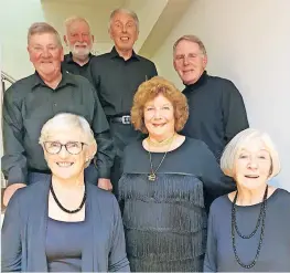  ?? ?? Staged reading Pictured previously are Crieff Drama Group members. Back, from left, John Hughes, Mike Owens, Tom Inglis and John Cummings. Front, from left, are Ann Morrison, Elspeth Fleming and Helen Day