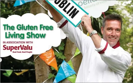  ??  ?? Kevin Dundon will take part in this year’s Gluten Free Living Show on October 6.