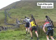  ??  ?? Peak of the cyclocross season