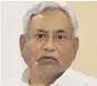  ??  ?? Nitish Kumar