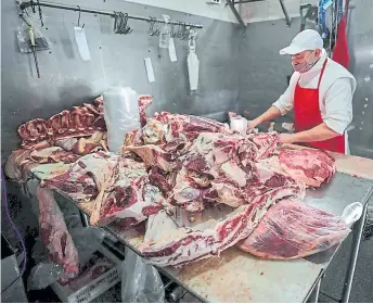  ?? ARCHIVO ?? Después del verano, el precio de la carne argentina ha vuelto a subir