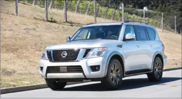  ?? NISSAN ?? The 2017 Nissan Armada Platinum comes with a closing price of $60,995. Its 5.6-litre V-8 gasoline engine produces 390 horsepower and 394 pound-feet of torque.