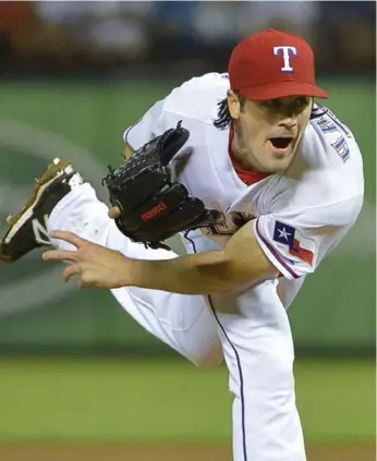  ?? MAX FAULKNER/TRIBUNE NEWS SERVICE ?? Cole Hamels has been Texas’s version of David Price, a left-handed ace acquired before baseball’s trade deadline.