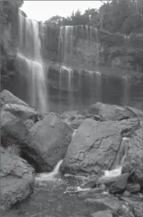  ?? BARRY GRAY, THE HAMILTON SPECTATOR ?? Webster’s Falls in Dundas: Veteran hiker Michael Feldman offers some advice to hikers less familiar with the area, including that access to the base of the falls is currently difficult due to erosion and the loss of a stairway.