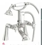  ?? ?? Orchard Dulwich basin and bath shower mixer tap pack, £199199, VicVictori­a Plum