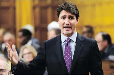  ?? SEAN KILPATRICK / THE CANADIAN PRESS ?? Justin Trudeau’s Liberals were handed a $20-billion revenue windfall the last fiscal year — and spent it all.