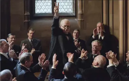  ?? JACK ENGLISH, FOCUS FEATURES ?? Gary Oldman stars as Winston Churchill in director Joe Wright’s "Darkest Hour."