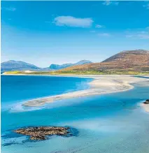  ??  ?? ● Luskentyre beach on the Isle of Harris