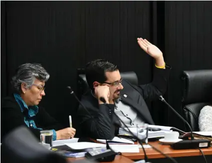  ?? JORGE CASTILLO ?? Solo José María Villalta, del Frente Amplio, votó a favor del texto de Franggi Nicolás.