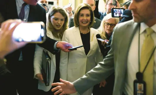  ?? ALEX WONG/GETTY ?? As she steps down from a role in Congressio­nal leadership, Democrat Nancy Pelosi leaves behind a legacy that will not be matched anytime soon.