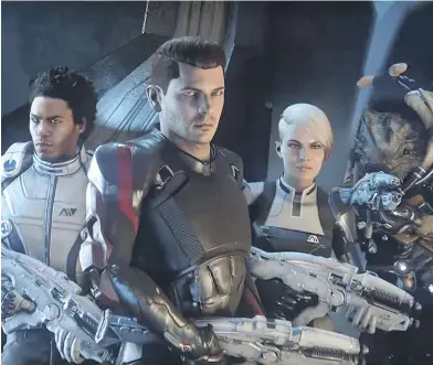  ??  ?? Mass Effect: Andromeda from Canadian developer BioWare is one of the most hotly anticipate­d releases of the year.