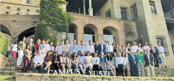  ?? FUNDACION YUSTE ?? Campus Yuste
Uno de los grupos de estudiante­s participan­tes en la edición de 2018.