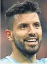  ??  ?? Sergio Aguero: just one goal short of City’s all-time goalscorin­g record of 177.