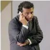  ?? Andrew Medichini/the Associated Press ?? Captain Francesco Schettino talks on his phone during a break in his trial in Italy on Wednesday.