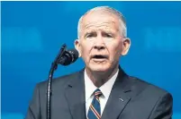  ?? SUE OGROCKI/THE ASSOCIATED PRESS ?? Former U.S. Marine Lt. Col. Oliver North will lead the board, and NRA observers anticipate he will take on a more public role.