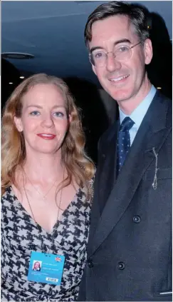  ??  ?? Popular: Jacob Rees-Mogg with his wife Helena de Chair