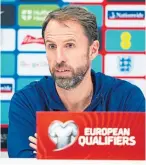  ?? ?? England boss Gareth Southgate