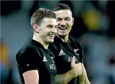  ?? GETTY IMAGES ?? All Blacks Beauden Barrett and Sonny Bill Williams, above, use social media channels; left, Wallaby Israel Folau’s religious beliefs courted controvers­y when he tweeted them widely.