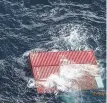  ?? U.S. COAST GUARD ?? About 40 shipping containers fell into the sea from the Zim Kingston on Friday.