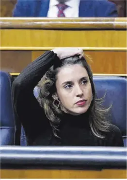  ?? David Castro ?? La ministra de Igualdad, Irene Montero.