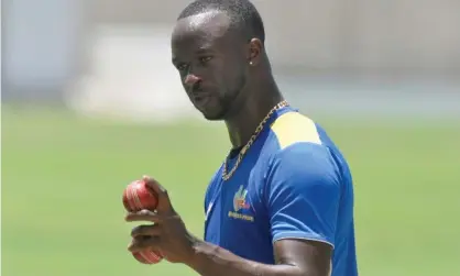  ??  ?? Kemar Roach was among the players who returned to West Indies training. Photograph: Cricket West Indies