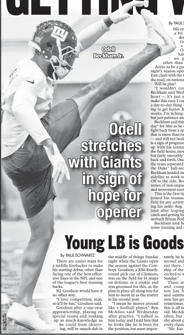  ??  ?? Odell Beckham Jr.