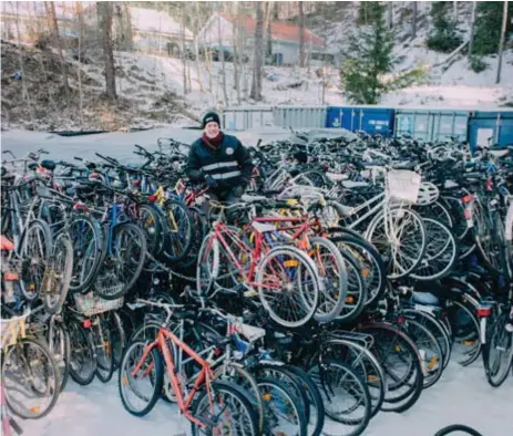  ?? FOTO: SACHARIAS KÄLLDÉN ?? FYND. ”De första 400 besökarna kommer kunna få en riktigt bra cykel”, säger Bill Thernström.