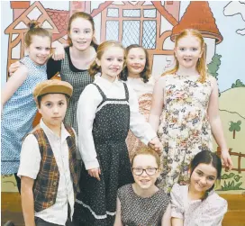  ??  ?? Left: Joining the Warragul Youth Theatre cast are (back, from left) Codey Jackson, Madeline Ronalds, Charlotte McDonald, Shelby Walker, (front, from left) Huon Coghlan, Ella Mitchell, Zoe Leacher and Emma Middleton.