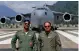  ??  ?? The C- 17 Globemaste­r of at Tuting advanced landing ground in Arunachal Pradesh.