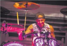  ?? Chase Stevens ?? Las Vegas Review-journal @csstevensp­hoto Travis Barker of Blink-182 performs on June 8 as part of the band’s residency at the Pearl at the Palms.