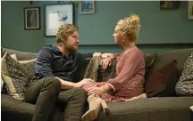  ?? PHOTO: CHANNEL 10 ?? Alexander England and Asher Keddie in a scene from season seven of Offspring.