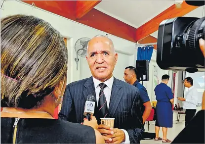  ?? Picture: JONA KONATACI ?? Fiji Council of Churches general secretary Reverend Simione Tugi during an interview at Salvation Army Church in Suva. The author says as a largely Christian country, with other faith traditions that also have a culture of mercy, we should not hesitate, but move forward together.