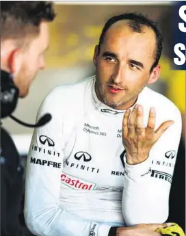  ??  ?? Robert Kubica ist wieder zurück im Formel-1-Zirkus. Für sein Comeback wurde das Lenkrad extra umgebaut, damit er es mit links bedienen kann.