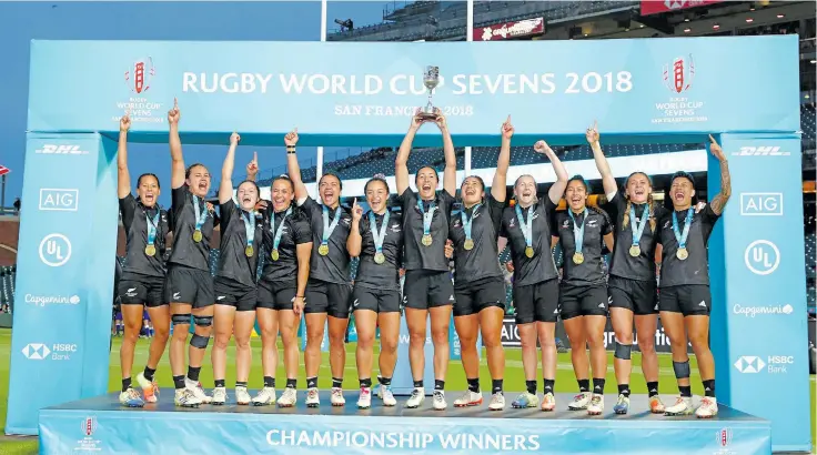  ?? Photo: World Rugby ?? New Zealand beat France France 29-0 in the Rugby World Cup Sevens final on July 21, 2018.