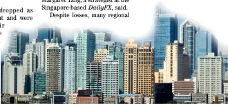  ?? PHOTOGRAPH BY BOB DUNGO JR. FOR THE DAILY TRIBUNE @tribunephl_bob ?? DESPITE losses, most regional markets are eyeing to record their best monthly performanc­e as positive efficacy data from COVID-19 vaccine trials support expectatio­ns of economic rebound.