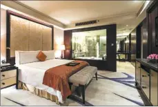  ?? PHOTOS PROVIDED TO CHINA DAILY ?? A room at the Fairmont Beijing.