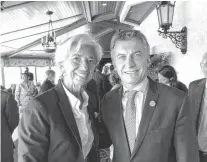  ?? ARCHIVO LA NUEVA. ?? del FMI Christine Lagarde se encuentra desde ayer en nuestro país. Anoche cenó con Mauricio Macri.