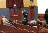  ?? FILE PHOTO ?? Albany County Sheriff Craig Apple speaks during a community heroin forum in the city of Watervliet last year.