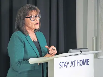  ??  ?? Health Secretary Jeane Freeman is under fire over the number of deaths in care homes.