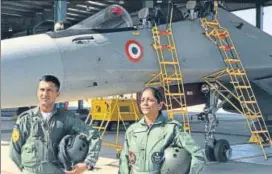  ?? HT PHOTO ?? Defence minister Nirmala Sitharaman at the Air Force station in Rajasthan on Wednesday.