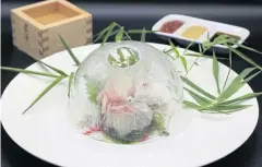  ??  ?? A special sake-pairing dish to celebrate Japan’s tanabata festival at Shintaro restaurant, Anantara Siam on Friday.