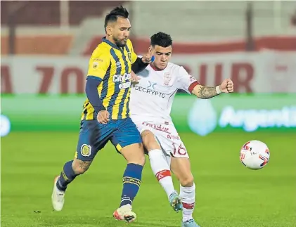  ?? TELAM ?? Central, el otro equipo que no convirtió. Empató con Lanús y perdió 2-0 claramente ante Huracán.