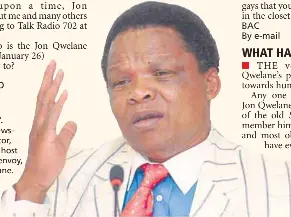 Did The Great Jon Qwelane Ever Exist Some Say Yes Pressreader