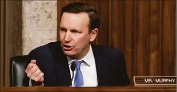  ?? Alex Brandon / Associated Press file photo ?? U.S. Sen. Chris Murphy, D-Conn., who came to Congress representi­ng Sandy Hook, begged his colleagues to finally pass legislatio­n addressing the nation’s gun violence problem as the latest school shooting unfolded Tuesday in Uvalde, Texas.