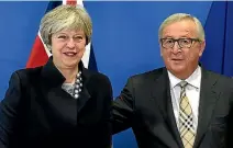  ?? PHOTO: GETTY IMAGES ?? European Commission President Jean-Claude Juncker is desperate to keep British Prime Minister Theresa May in Downing Street.