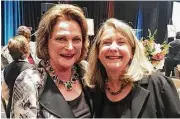  ??  ?? Beth Wolff of Beth Wolff Realtors Real Living caught up with former Houston Mayor Kathy Whitmire at the recent YMCA Outstandin­g Women’s Legacy Luncheon.